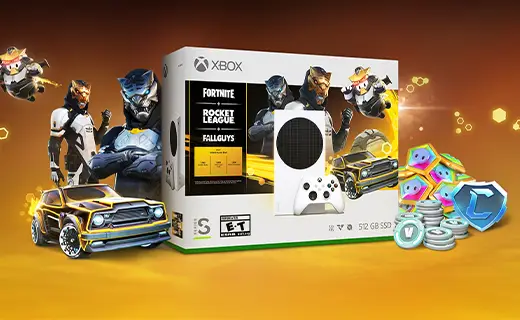 Xbox Series S - Golded Hunter Bundle Hero Asset
