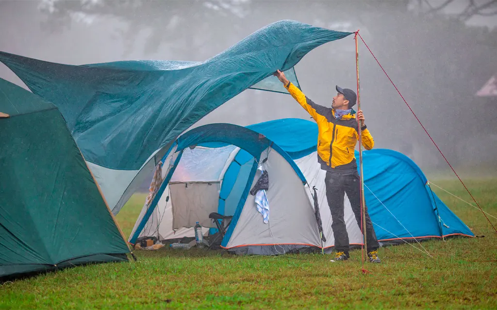 نحوه ضد آب کردن یک چادر