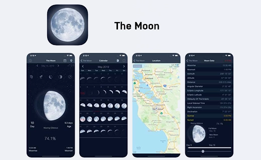 The Moon – Phases Calendar